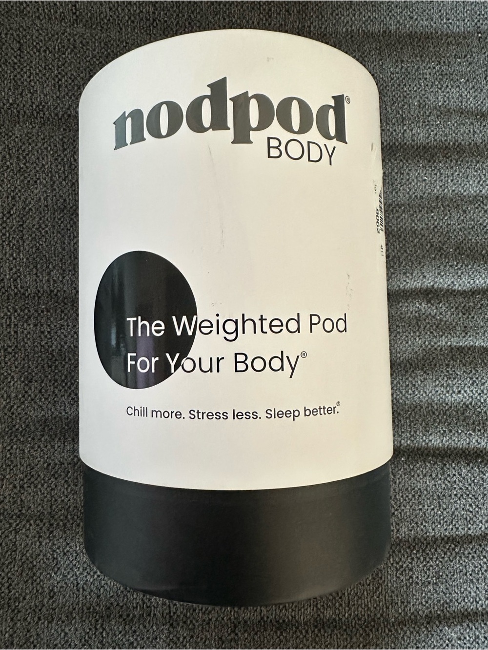 Nodpod Body Weighted Pod in Black — Calming Sleep Aid